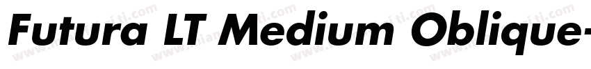 Futura LT Medium Oblique字体转换